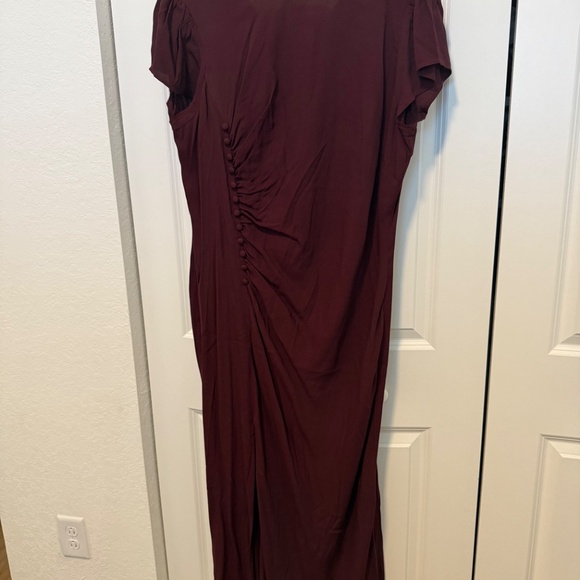New Reformation Frasier Dress Prune - Picture 3 of 3